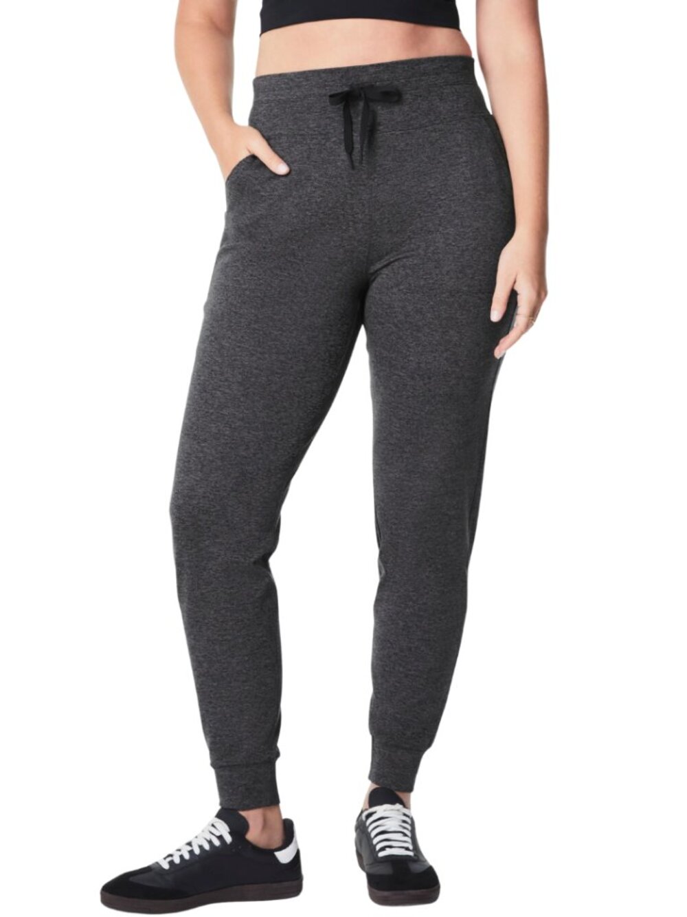 SPANX SPANXsmooth SoftStretch Slim Joggers Women's Large Gray Athleisure Casual